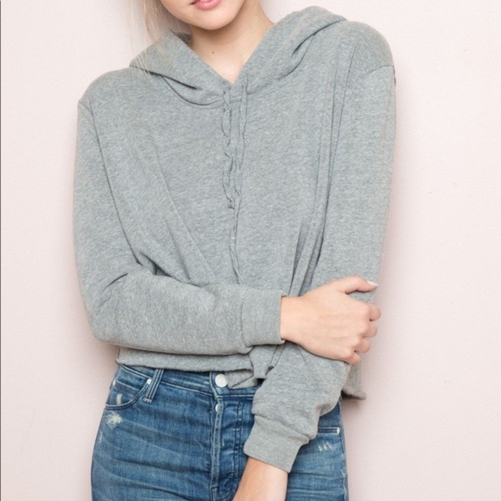 Brandy Melville Cropped Hoodie